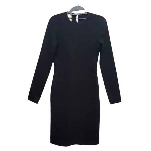 STELLA MCCARTNEY Black Ribbed Knit Bodycon Dress - Picture 6 of 17